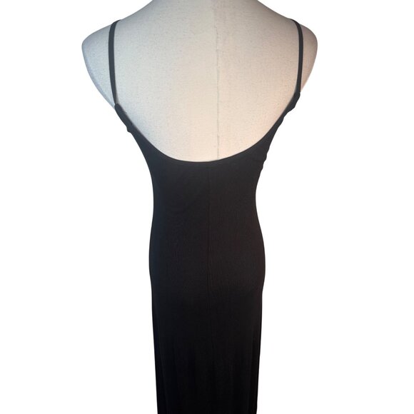 ZARA Black Medium Spaghetti Strap Maxi Dress Womens - Picture 11 of 13